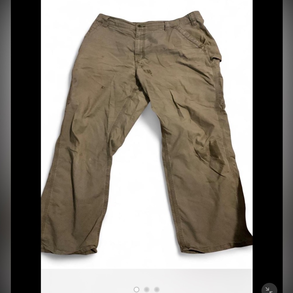Carhartt Loose‎ original Fit Khaki Pants 40x30 thrashed distressed skater street